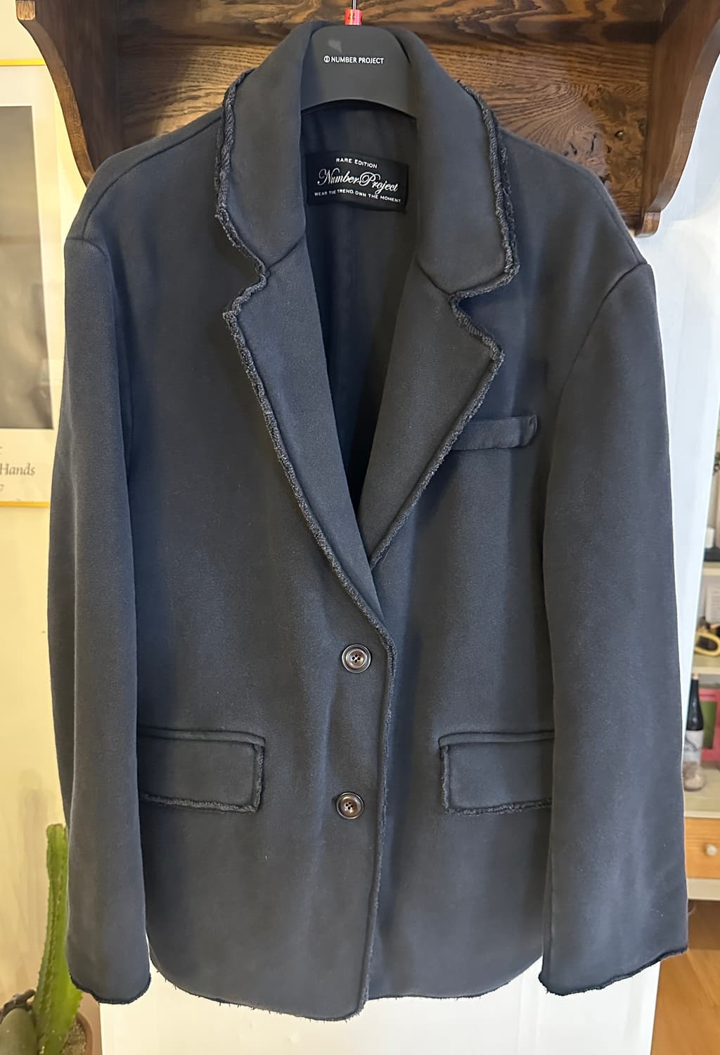 (새상품) 넘버프로젝트 레터링 디테일 저지 자켓 (M) 상품이미지8