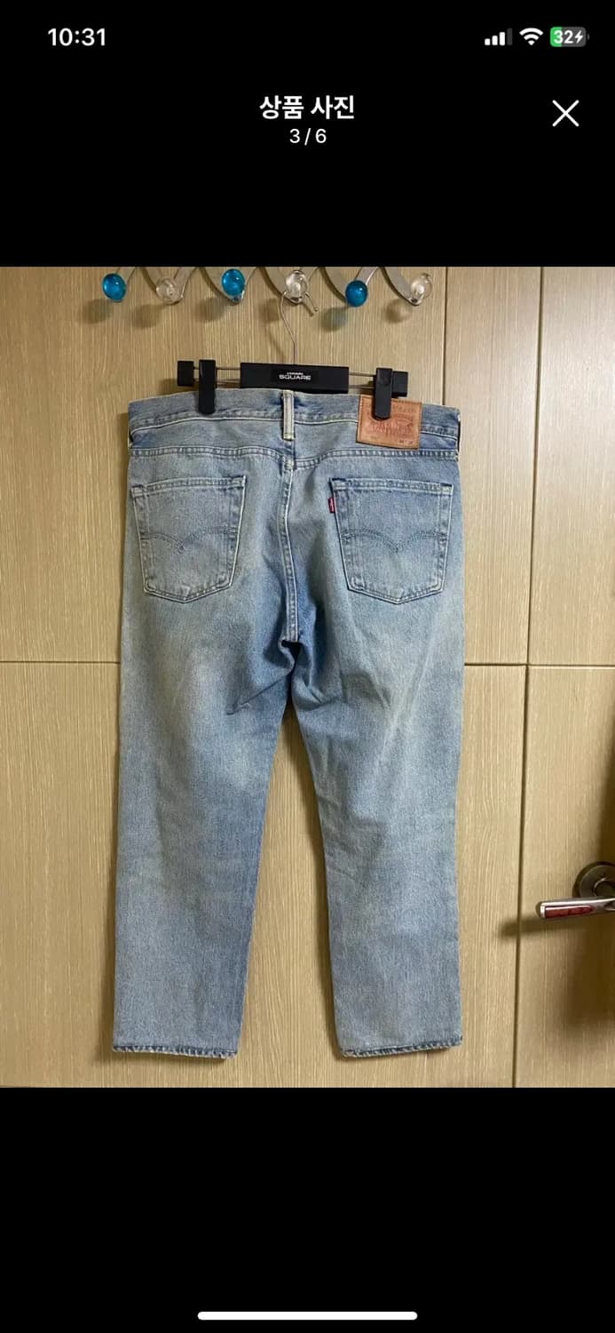 [LEVIS] 리바이스 511 워싱 데미지 데님 34사이즈 상품이미지3