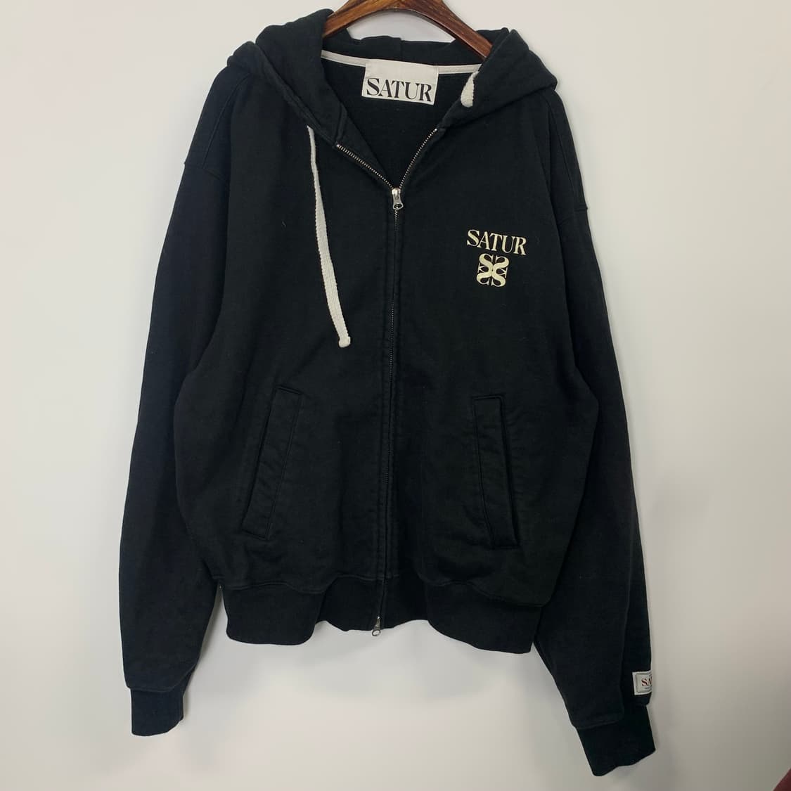 세터 클래식 블랙 투웨이 후드집업  상품이미지2