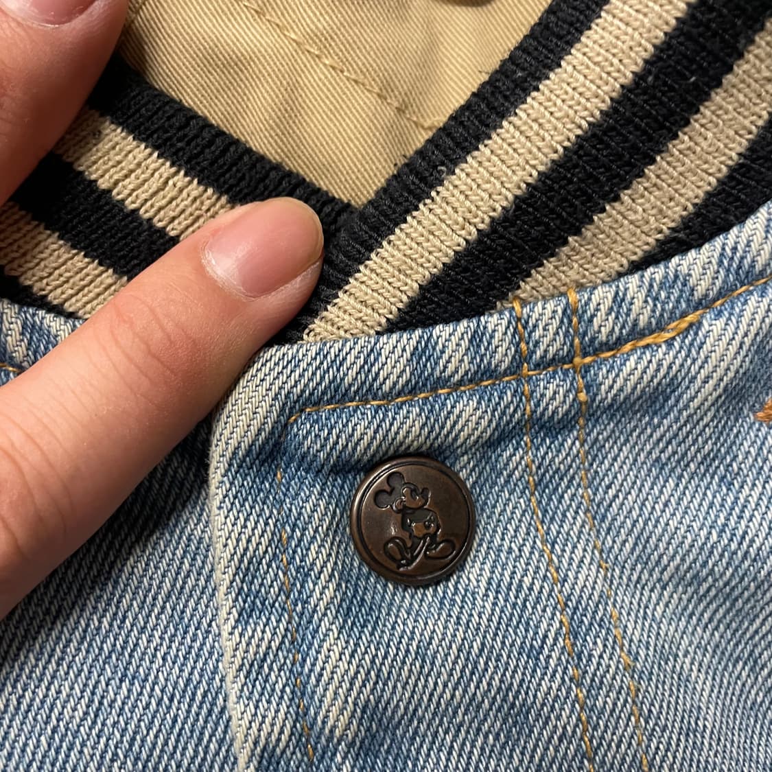 80‘s 디즈니 데님 바시티 상품이미지8