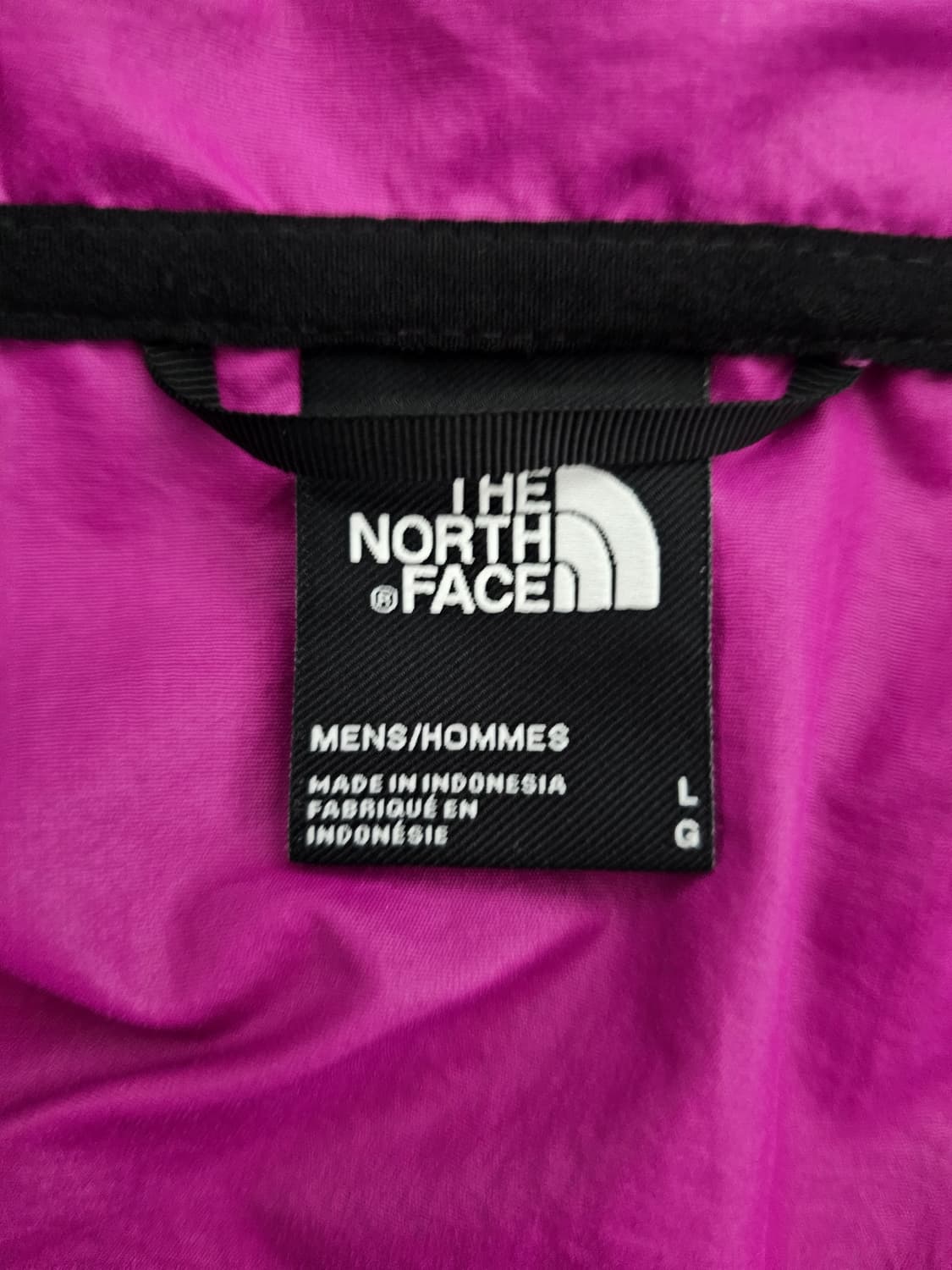 노스페이스 퍼플 암 로고 바람막이 자켓 XL 상품이미지4