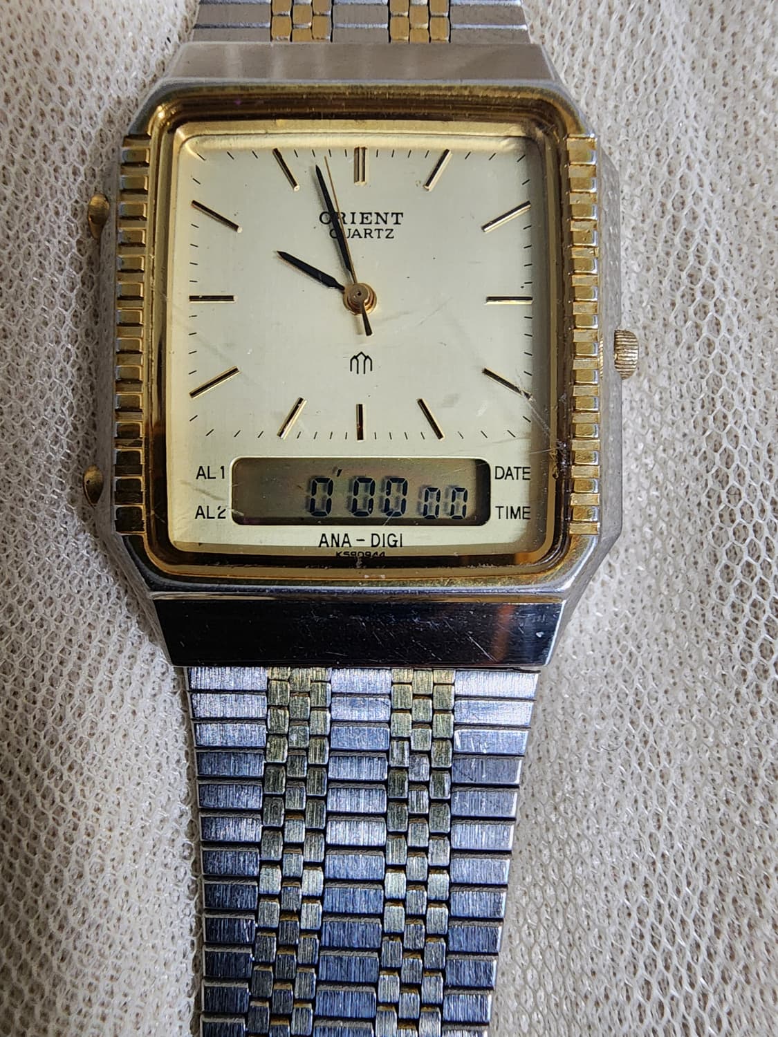 빈티지 오리엔트 아나디지 쿼츠 시계 상품이미지7