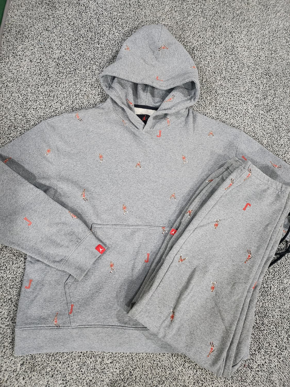 조던(Jordan) 그레이 올오버 프린트 셋업 3XL 상품이미지7