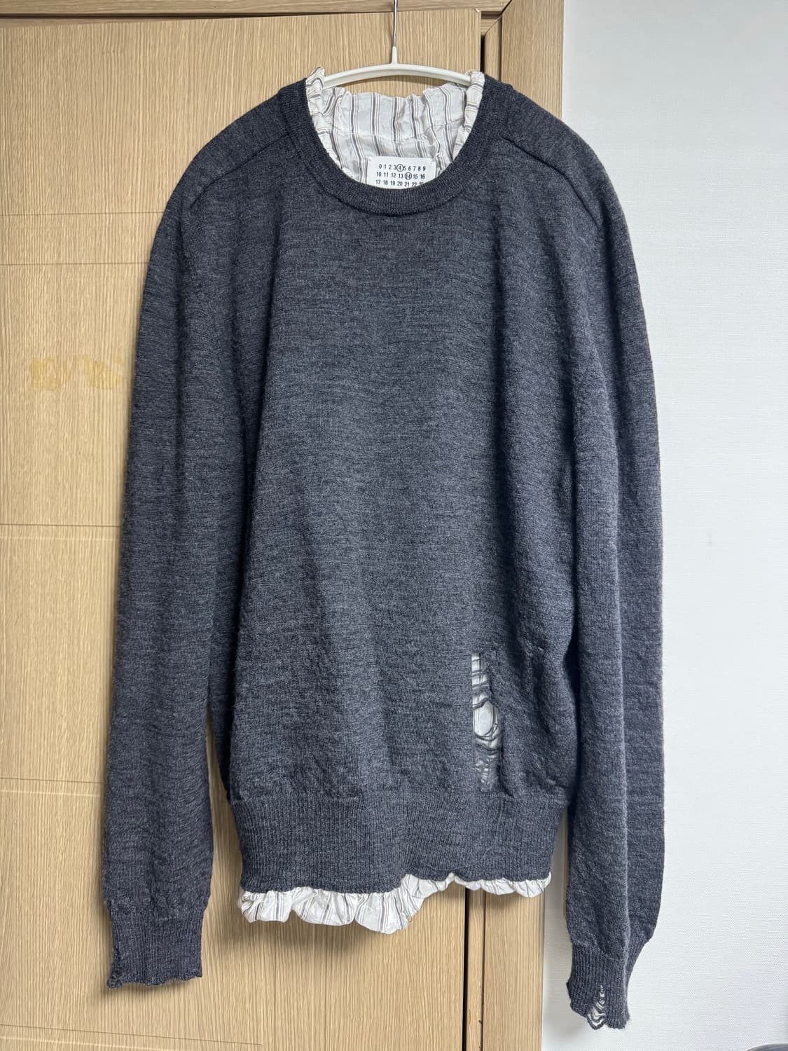 마르지엘라 데미지 레이어드 니트 XL 상품이미지1