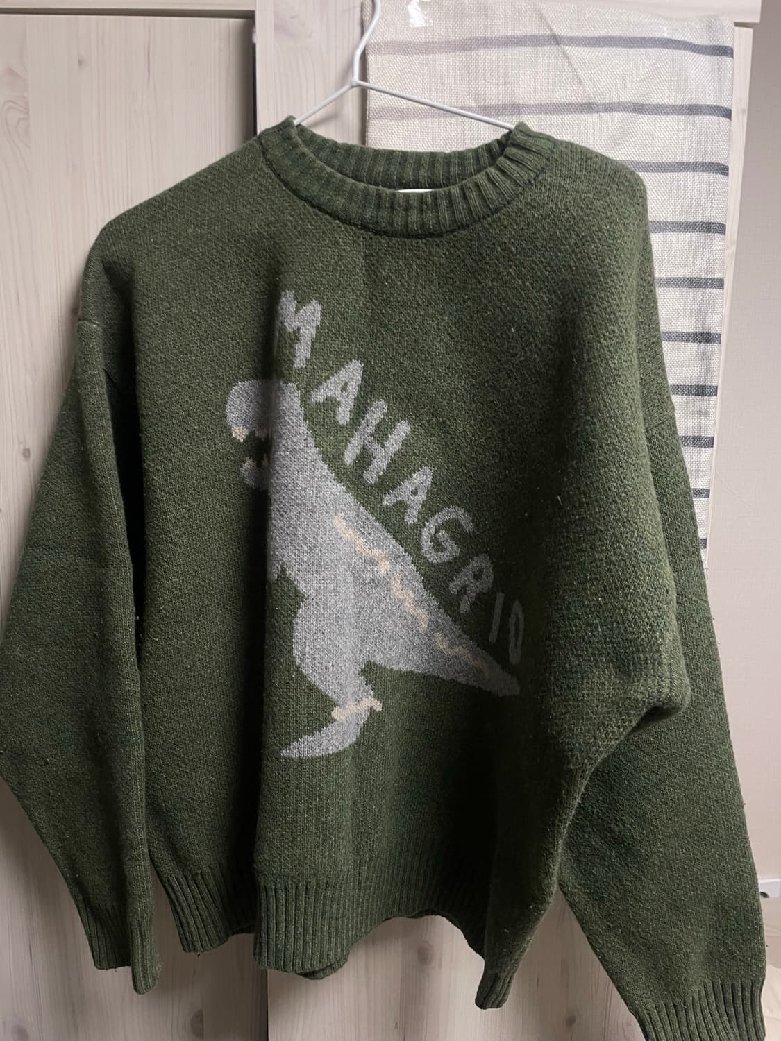 마하그리드 T-REX 로고 크루넥 니트  상품이미지2