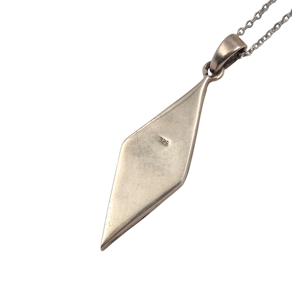 80s 멕시코 자개 인레이 실버 925 목걸이 상품이미지5