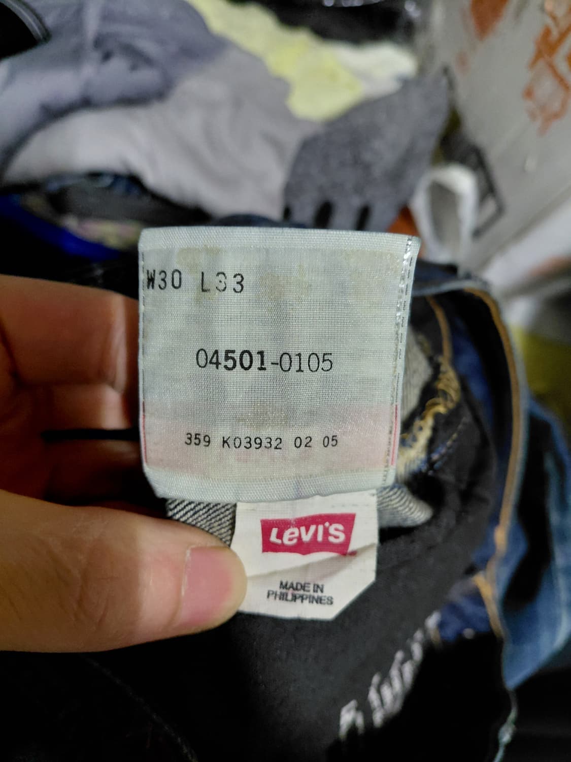 [리바이스501XX]2005년 한정판 스트레이트핏 데님 청바지 30사이즈 상품이미지7