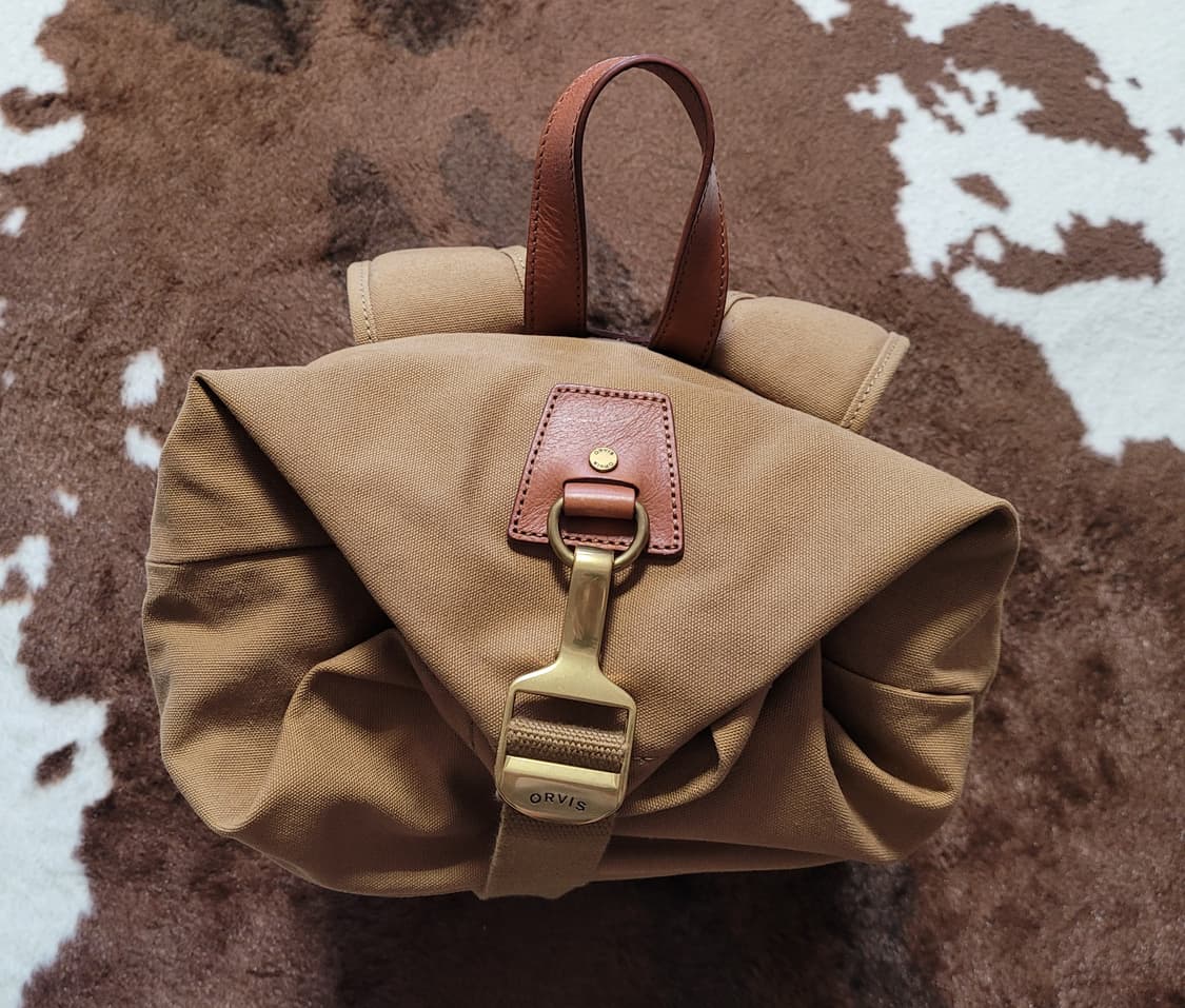 미국 직구 새제품 오르비스 하드 캔버스 가죽 백팩 상품이미지10