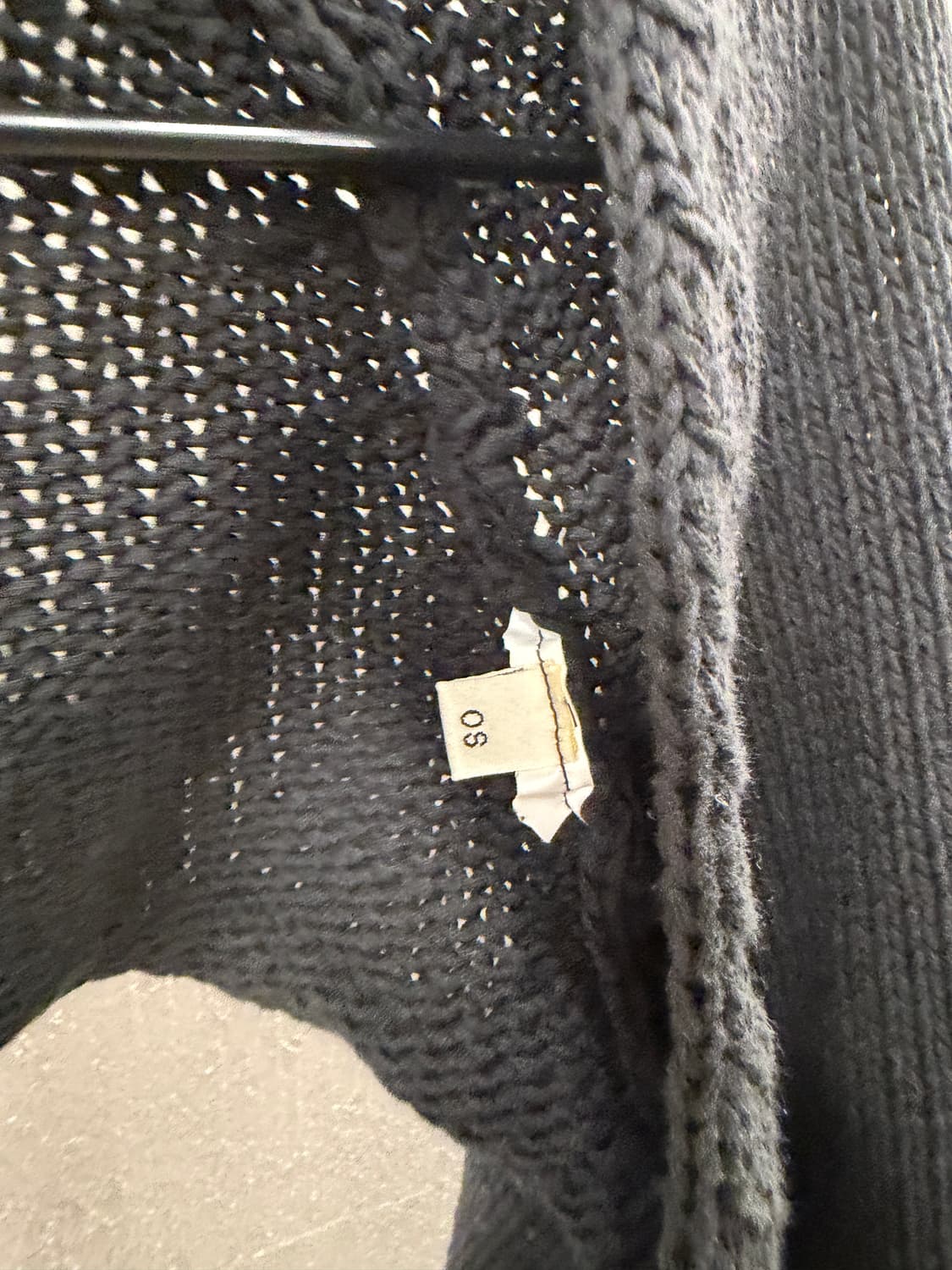 더오픈프로덕트 데미지 볼레로 가디건 블랙 상품이미지4