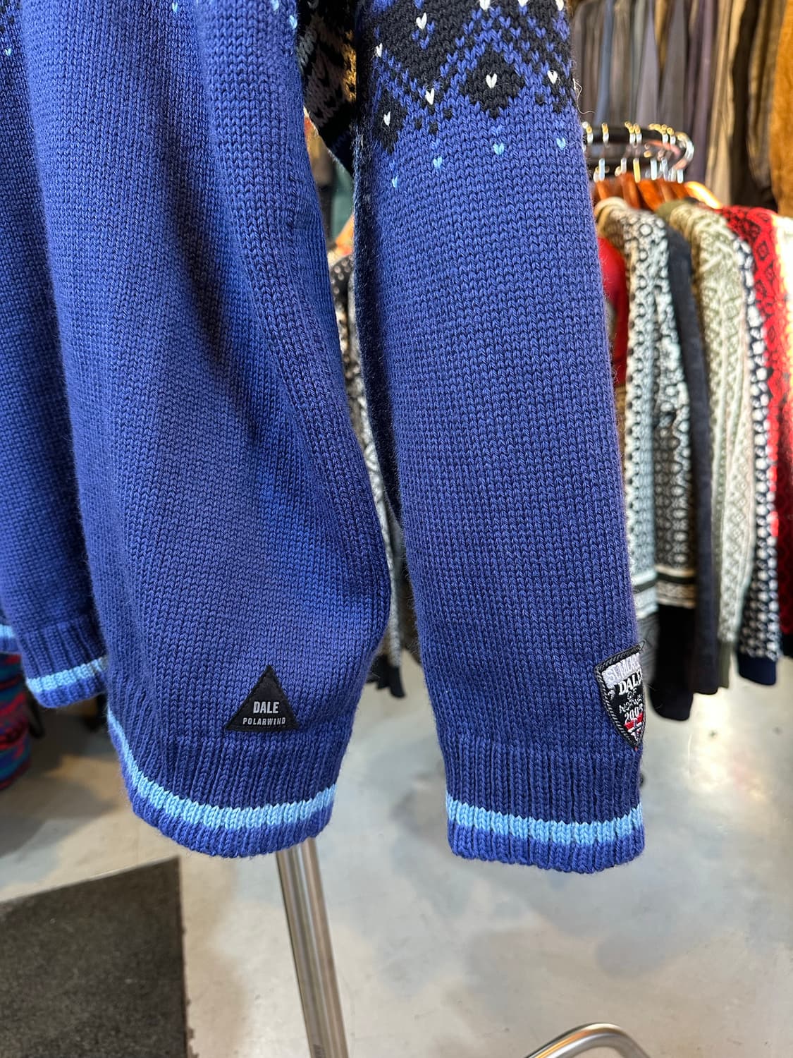 데일오브노르웨이 헤비 울 하프집 노르딕 스웨터 상품이미지5