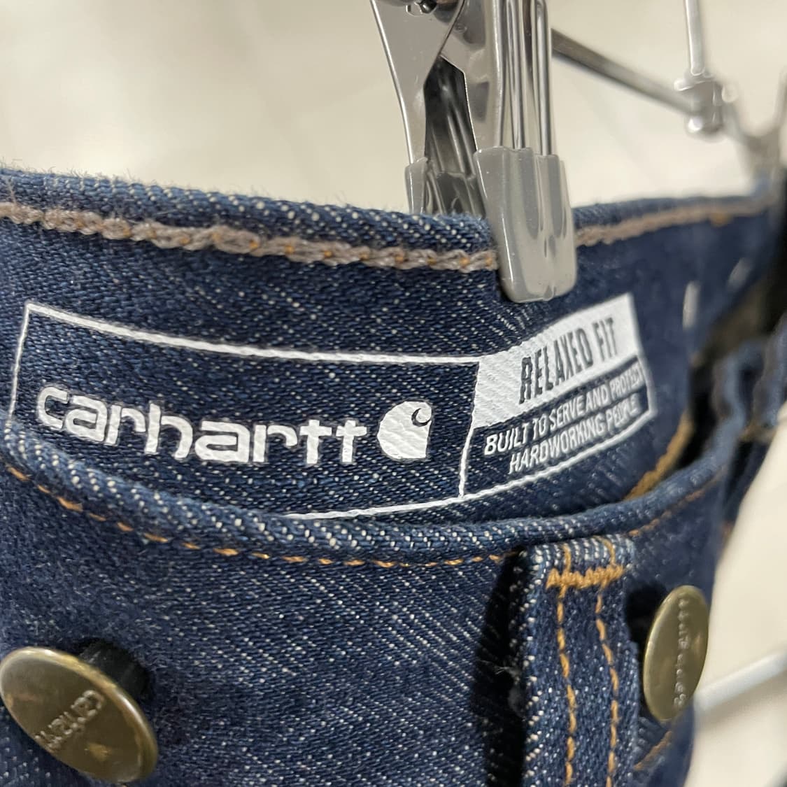 칼하트 데님 더블니 팬츠 34X32 상품이미지7