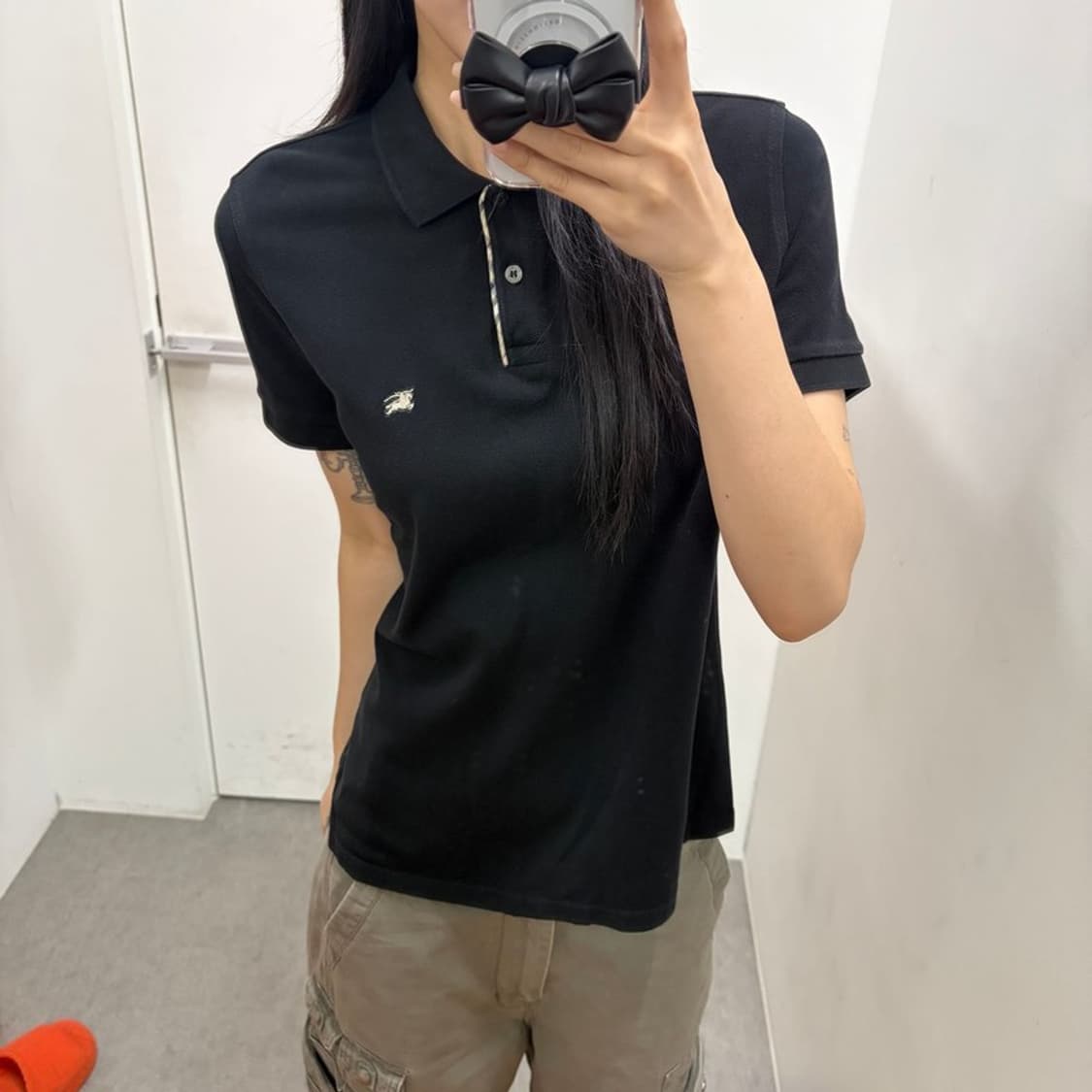 버버리 자수로고 PK 반팔티 상품이미지5