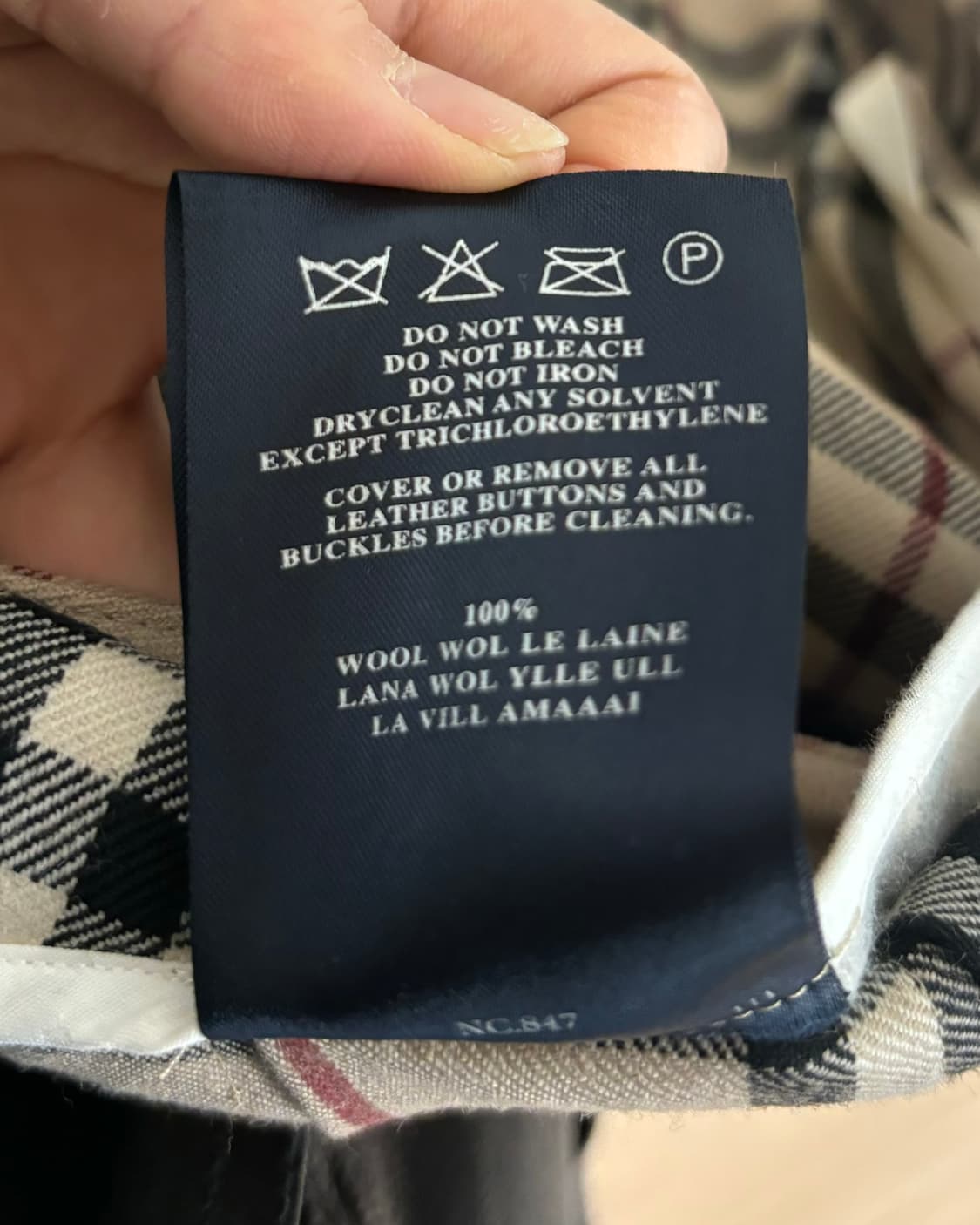 버버리 노바 체크 울 벨티드 랩 스커트 상품이미지8