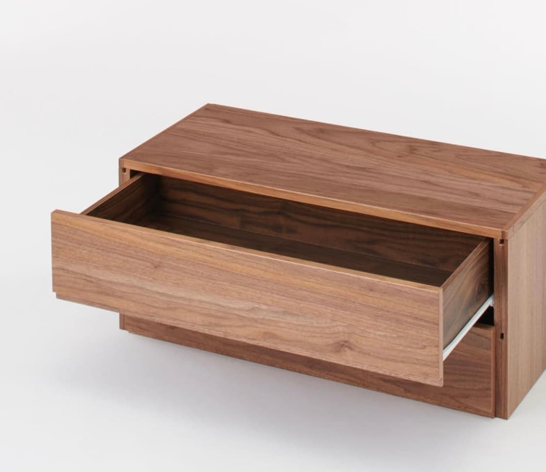 무인양품 2단 서랍 수납장 월넛 상품이미지4