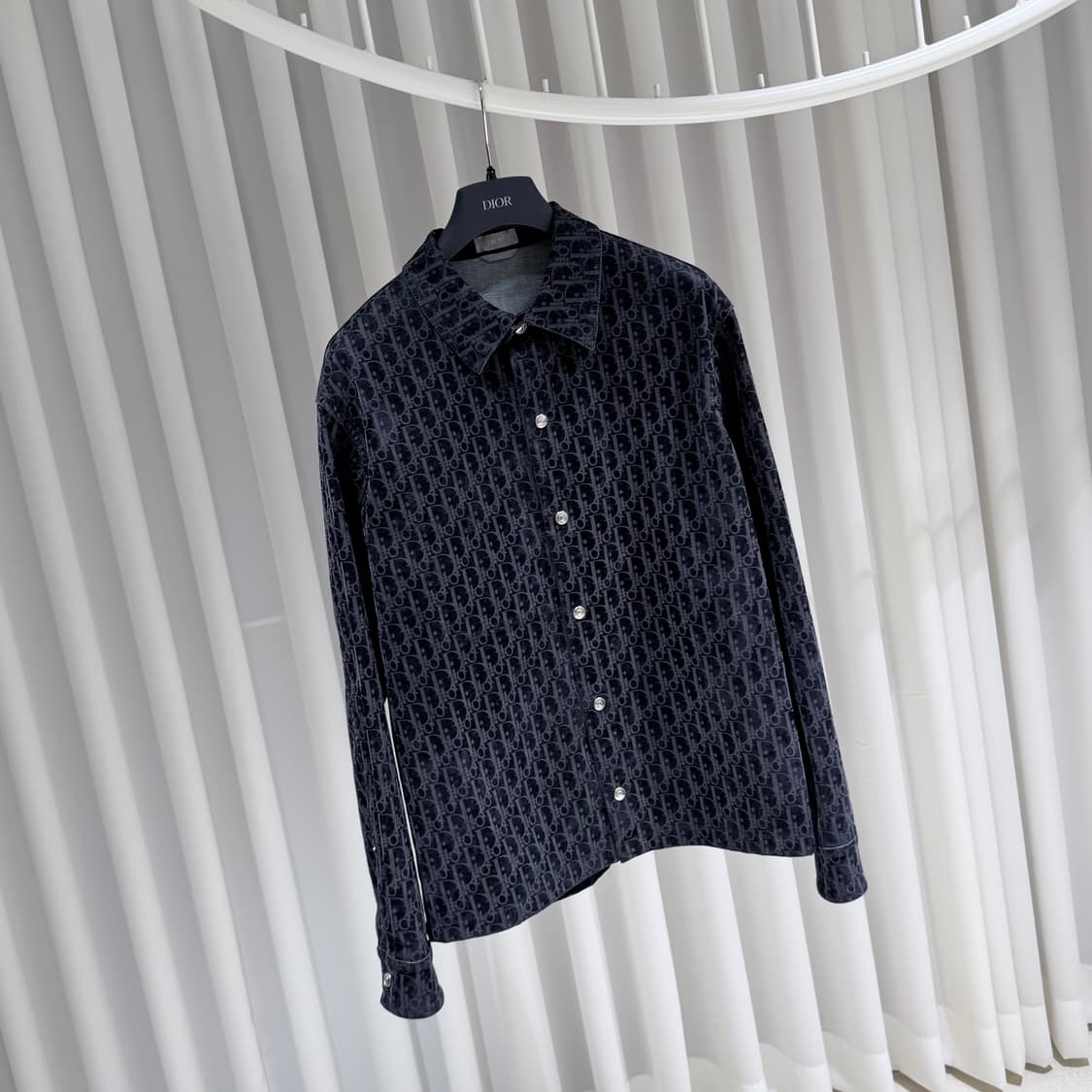 (S-/44) / 디올 오블리크 벨벳 카스리 데님 자켓 상품이미지3