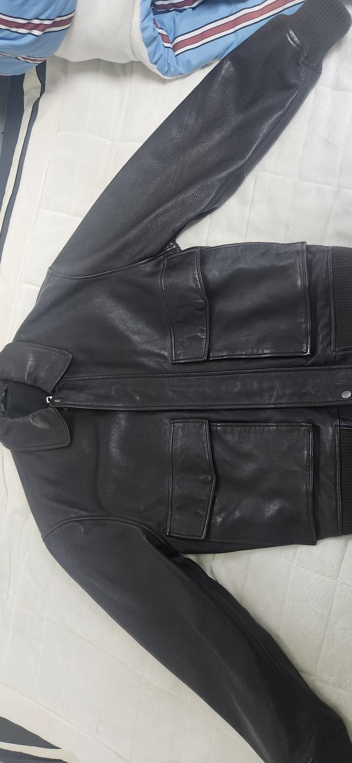 자라 포켓 레더 자켓(브라운) 상품이미지1