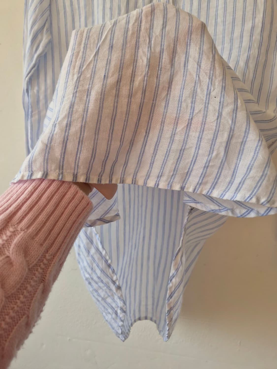 유니클로 여성 스트라이프린넨블라우스 S사이즈 상품이미지6