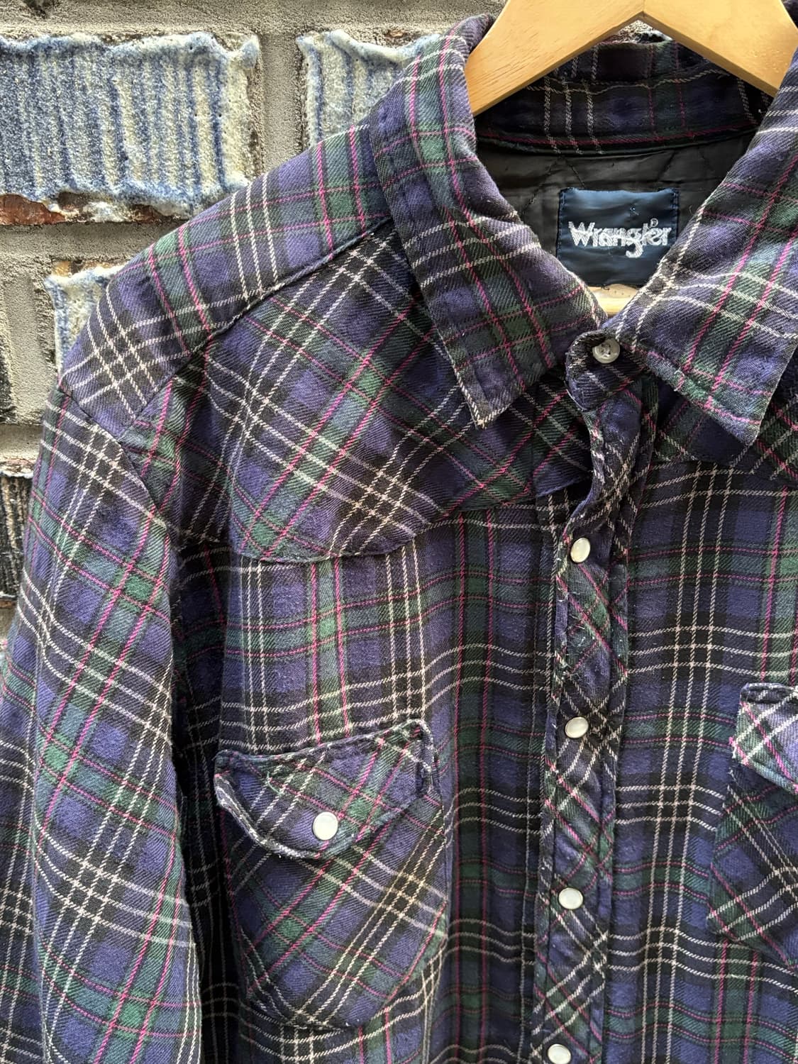 랭글러 웨스턴 퀼티드 셔츠 상품이미지2