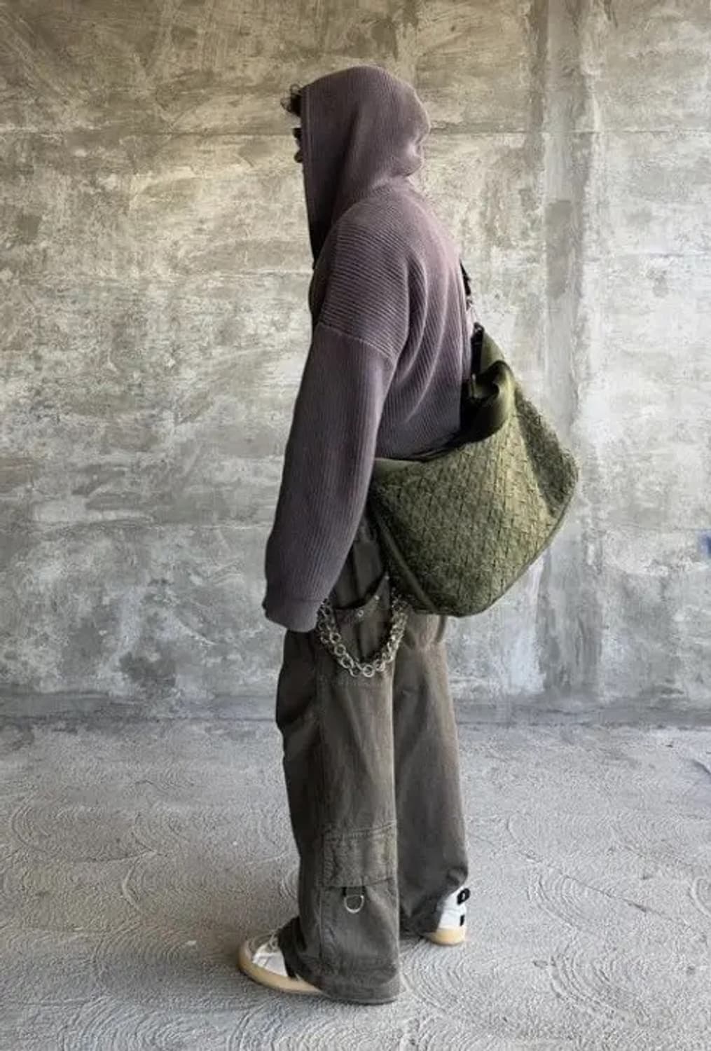 lac demure / 피셔맨 fisherman 니트 후드집업 / M 상품이미지2