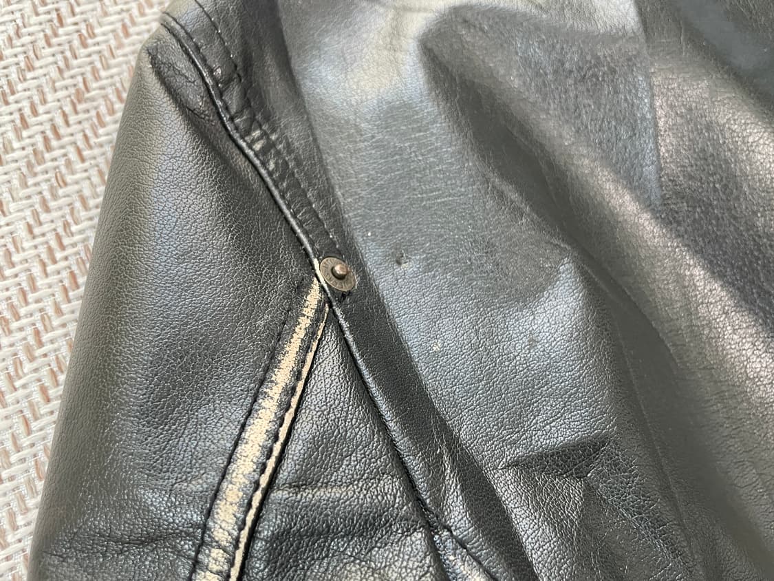 빈티지 양가죽 테일러드 가죽 자켓 J03714 상품이미지10