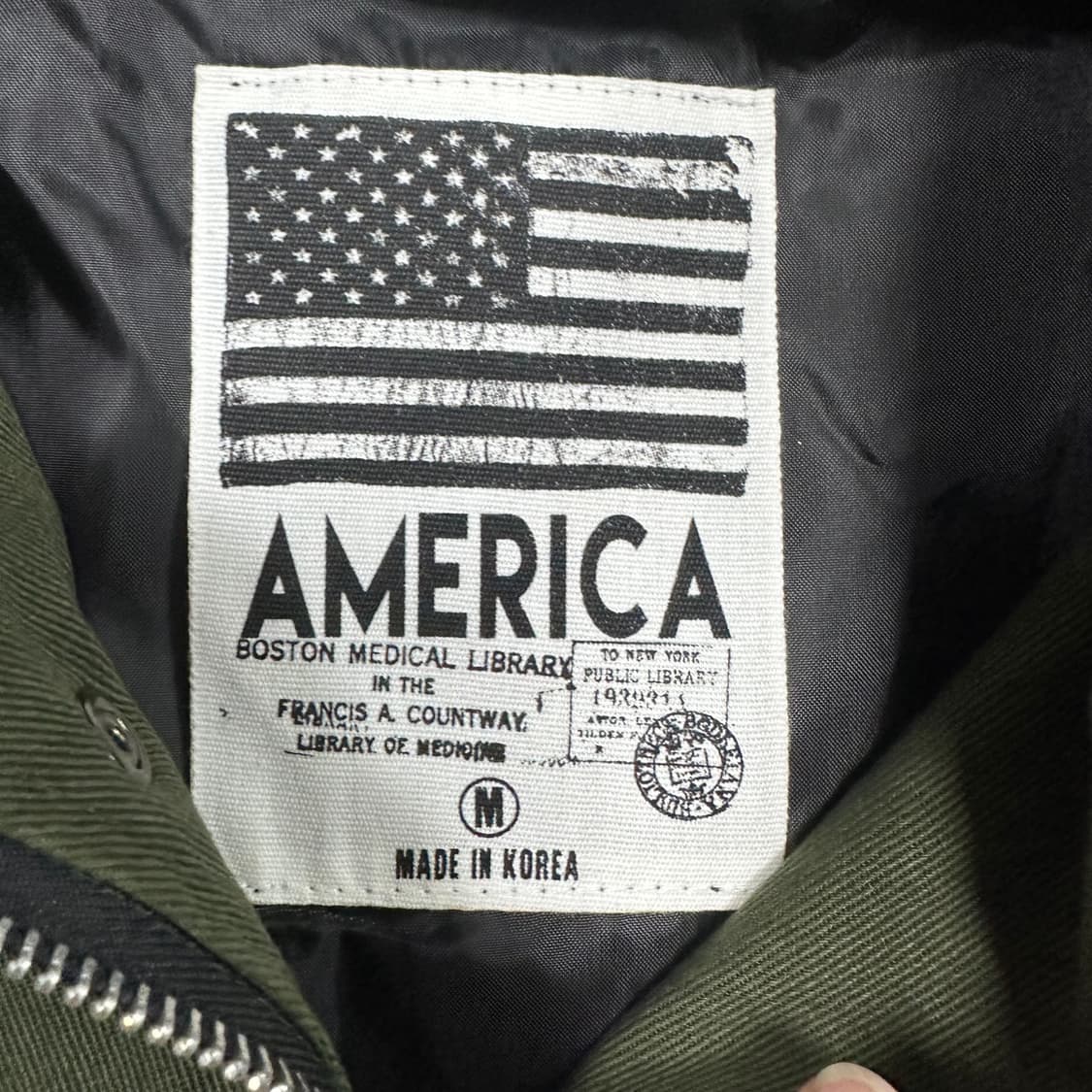 ✨ (바배) 빈티지 아메리칸 카키 야상 바람막이 자켓 상품이미지3