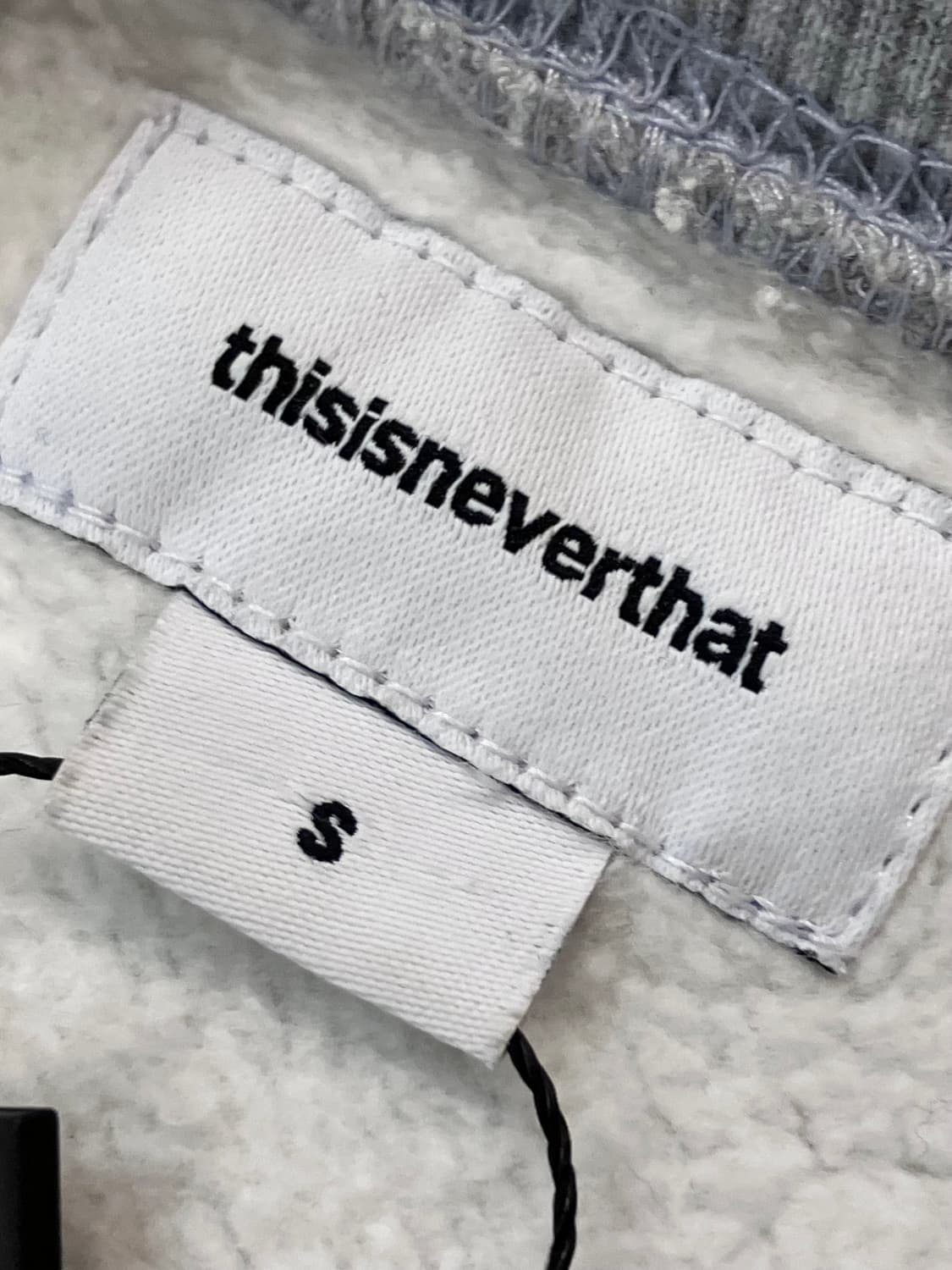 디스이즈네버댓 자수 로고 기모 맨투맨 그레이 S #csz3868 상품이미지5