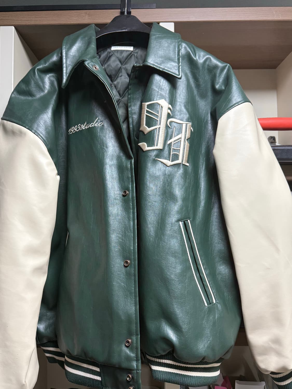 1993studio 스타디움 그린 자켓 거의 새상품 상품이미지2