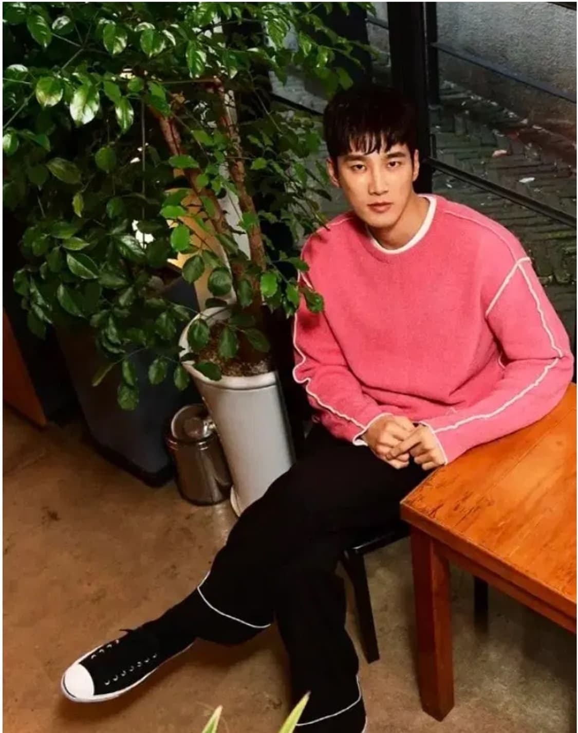 지오송지오 핑크 안보현 니트팔아요 105 새상품 상품이미지1