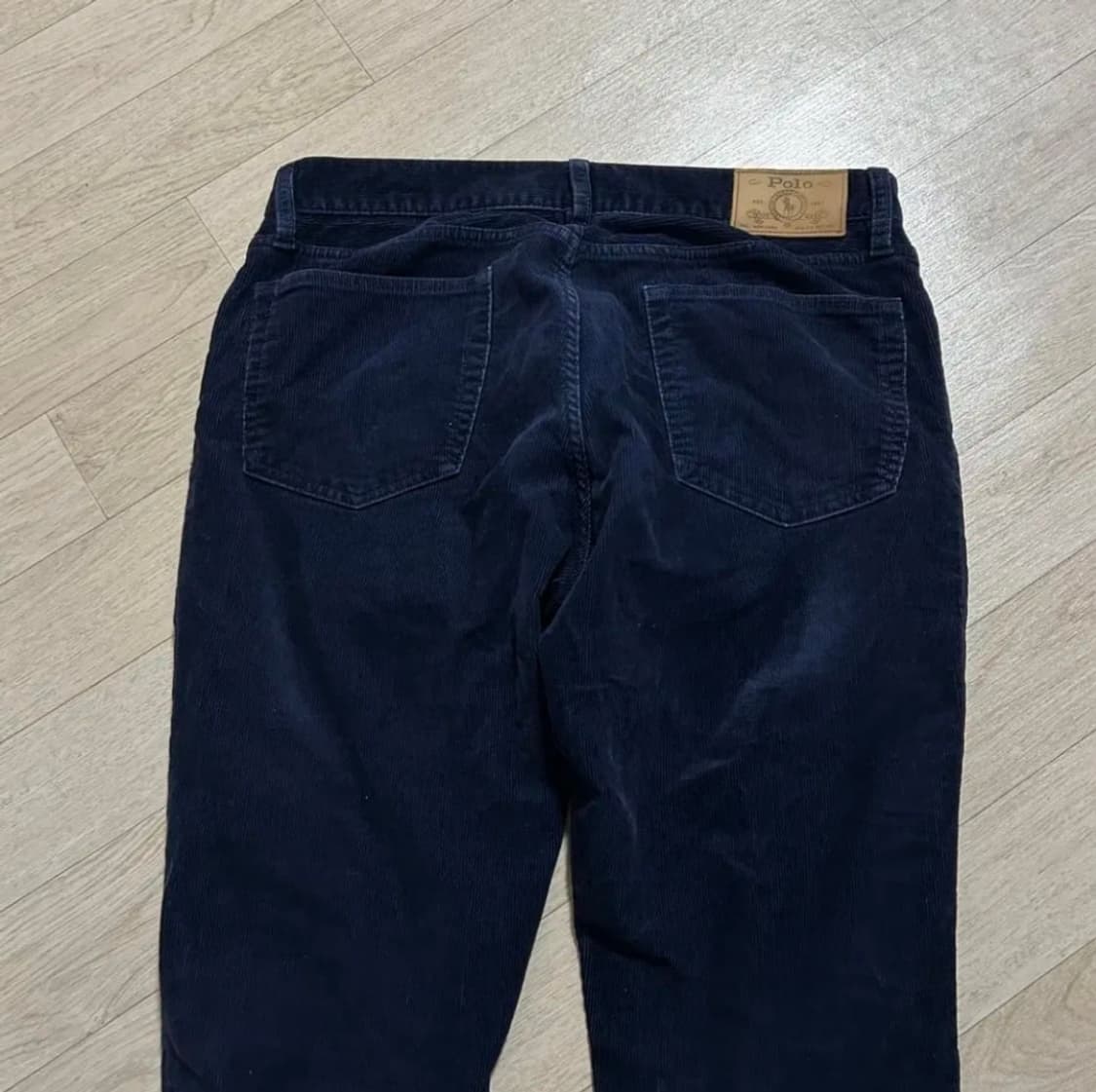 폴로 QR라벨 코듀로이 네이비 팬츠 상품이미지5