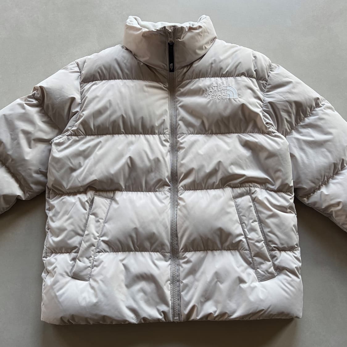 [XS]노스페이스 로프티 구스다운 패딩 자켓 화이트 샌드 상품이미지3