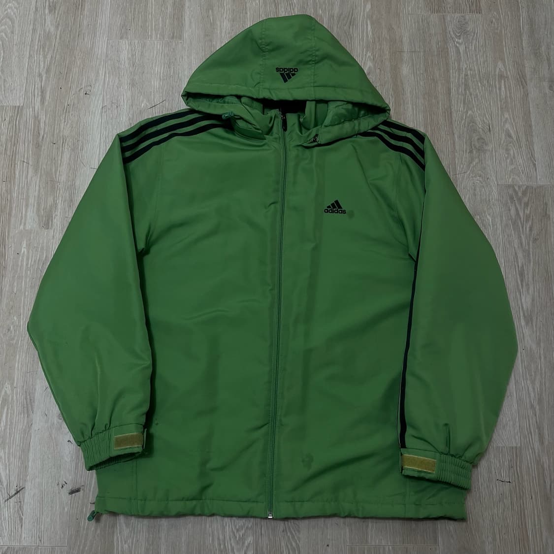 아디다스 올드스쿨 로고 후드 바람막이 자켓 L/100  상품이미지1