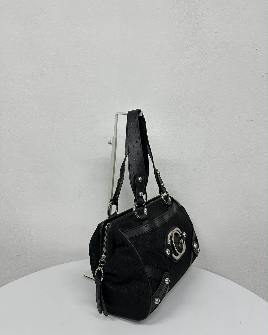 빈티지 게스 Y2K 빅로고 레오파드 보스톤 토트백 상품이미지2