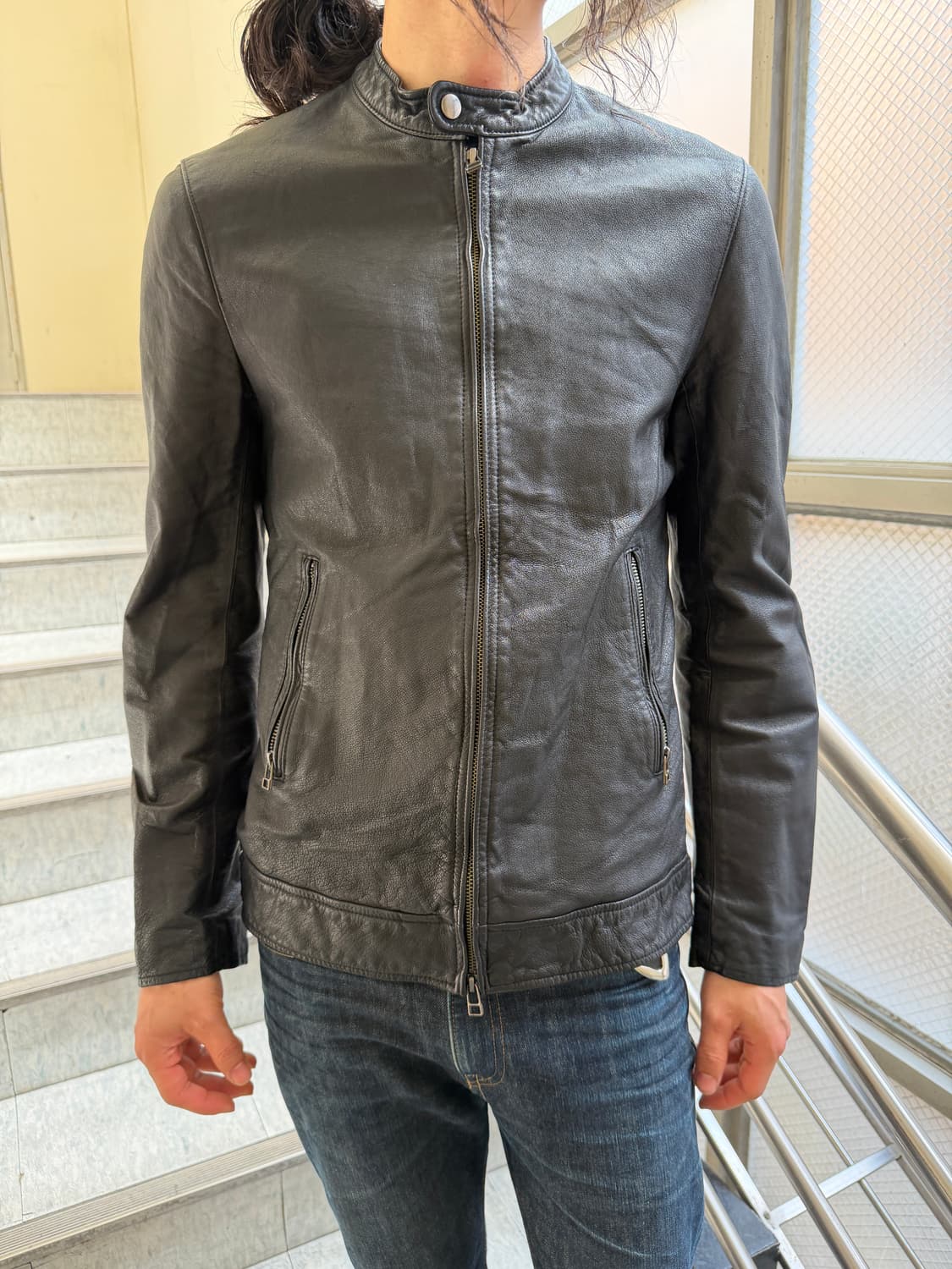 Tass Standard pig leather single biker 상품이미지1