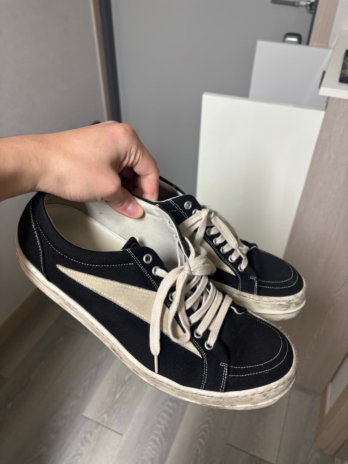 300) 릭오웬스 반스 캔버스 스니커즈 상품이미지1