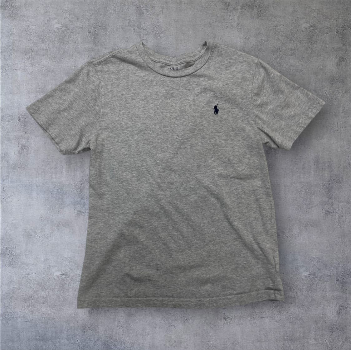 폴로 랄프로렌 그레이 포니 자수 반팔 티셔츠 M(10-12) 상품이미지1
