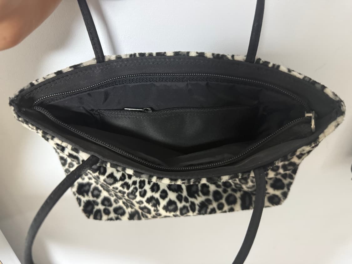 레오파드 벨벳 미니 토트백  상품이미지2