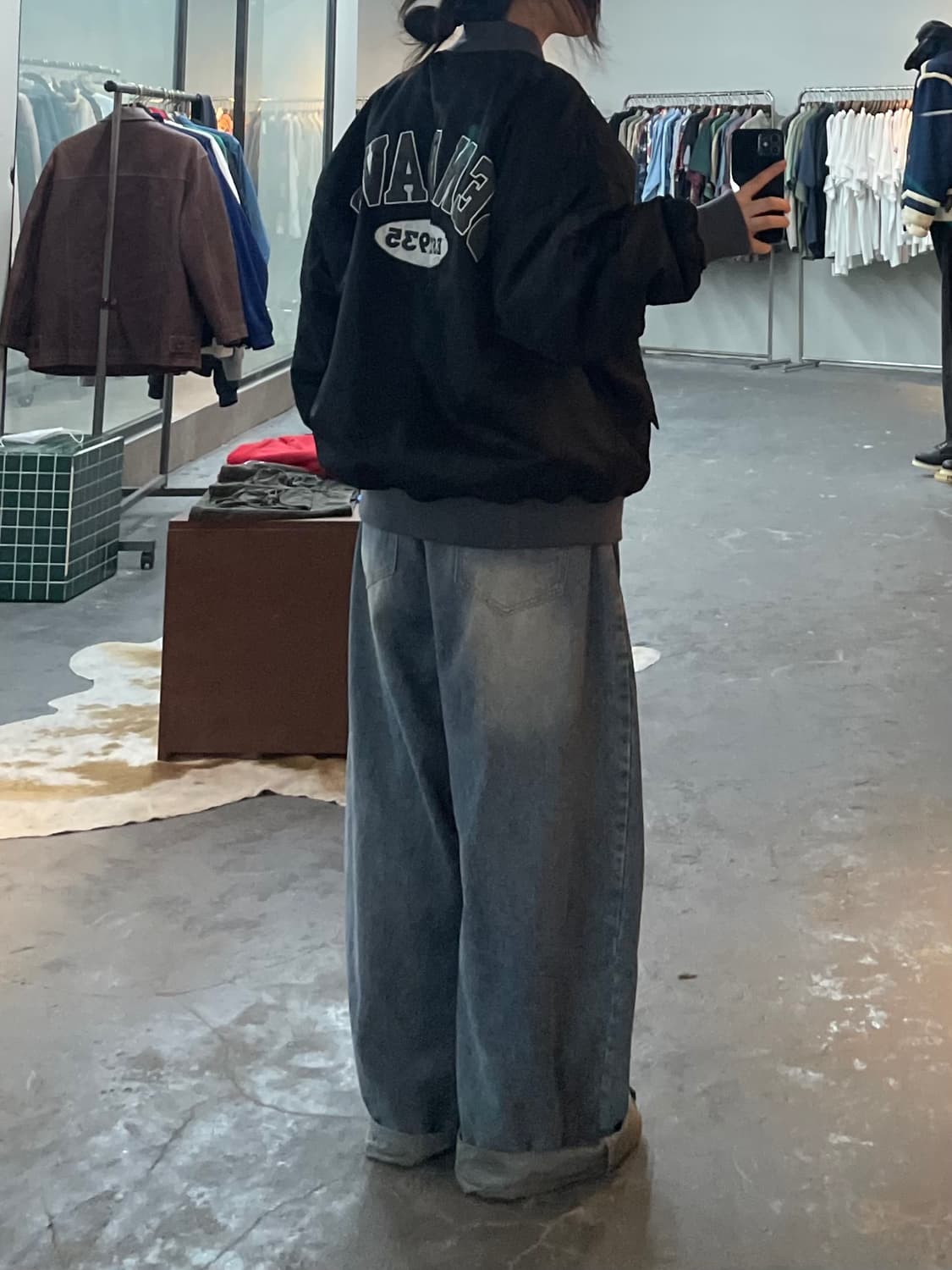 벤 데이비스 올드스쿨 나일론 바시티 자켓 H2328 상품이미지2