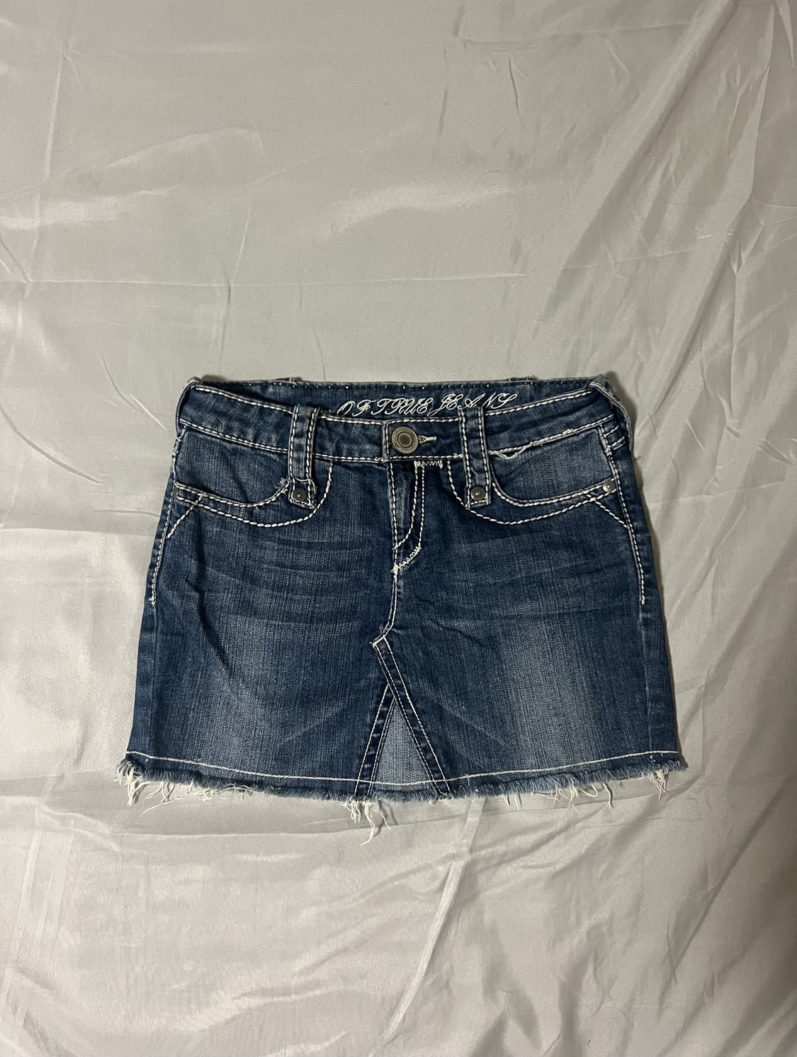 ✨vintage stitch point denim skirt✨ 상품이미지2