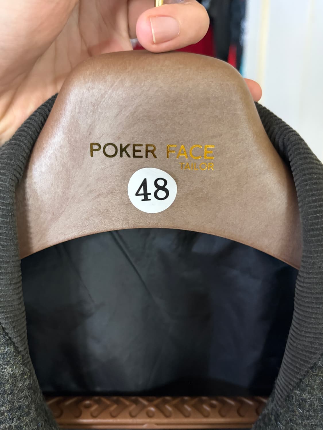 포커페이스 오버사이즈 해링턴 블루종 트위드 체크 (문트위드 원단)새상품  상품이미지3