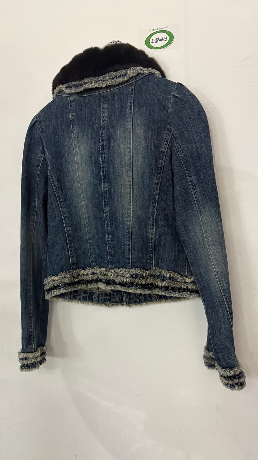 TTF✳️japan vintage denim fur jacket 상품이미지5