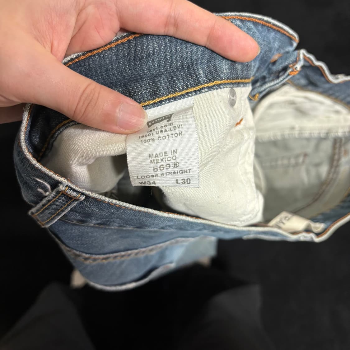 34 리바이스569 루즈스트레이트 데님팬츠 상품이미지5