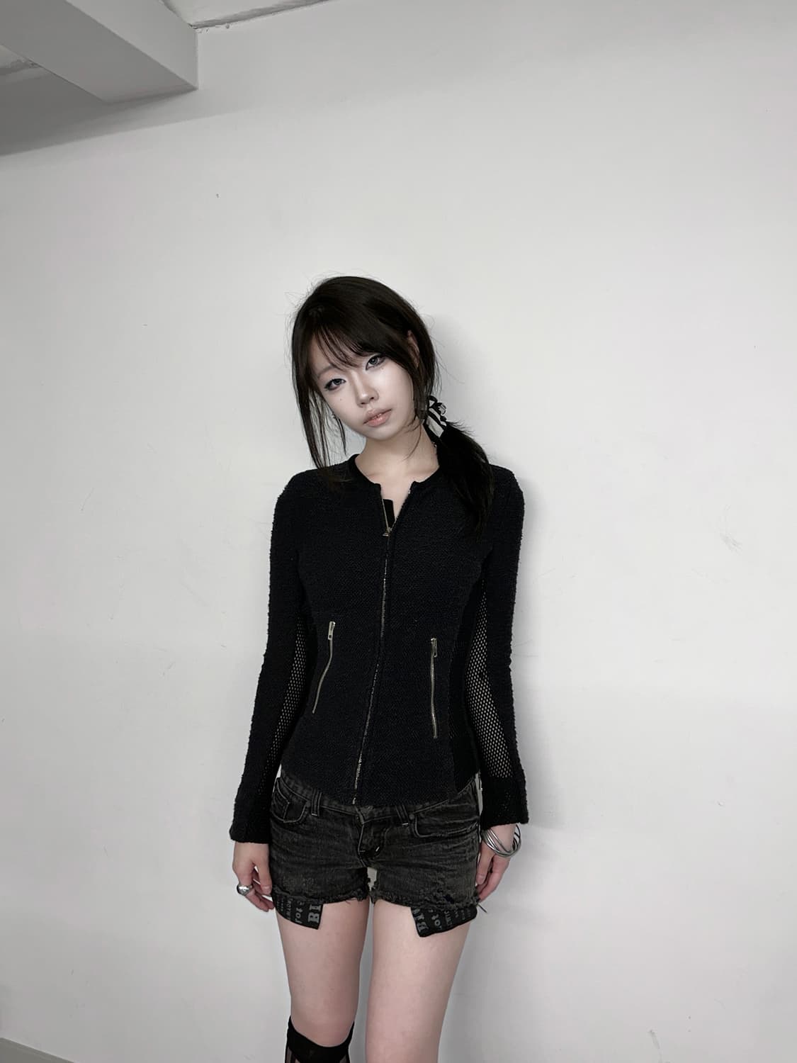 Iro Tissu Mixed Jip-Up Jacket 상품이미지2