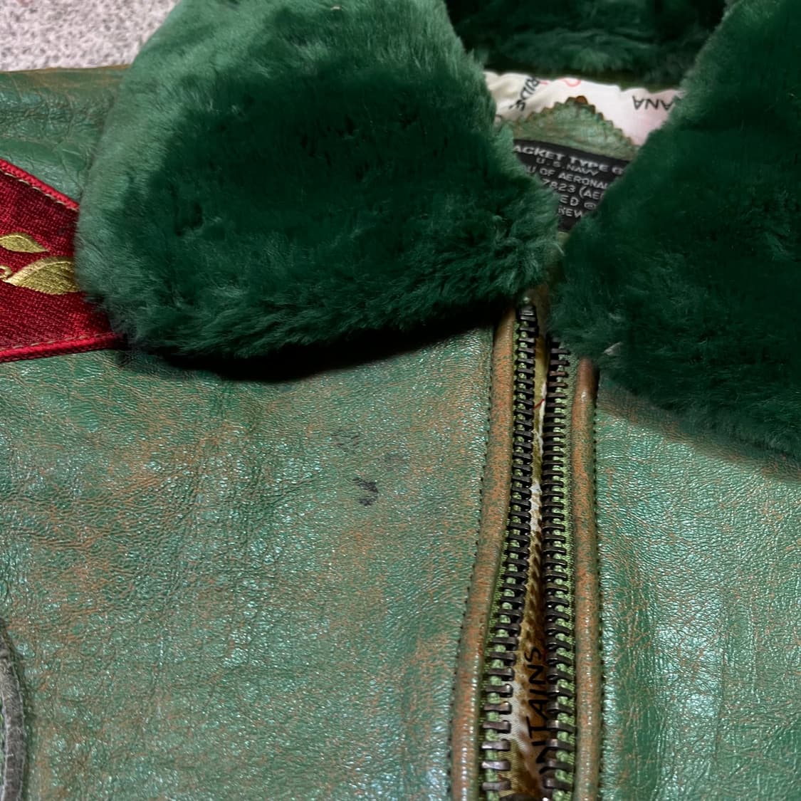 오리지널 탑건 미공군 G-1 리얼가죽 자켓 상품이미지6