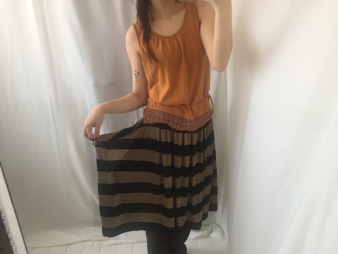 646. stripe layered midi SK 상품이미지7
