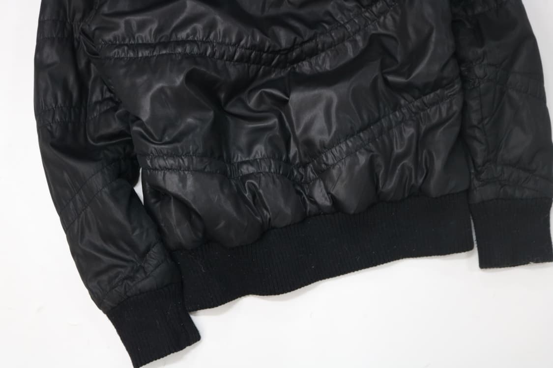 Vida Roseo 빈티지 블랙 퍼 후드 셔링 패딩 점퍼 상품이미지10