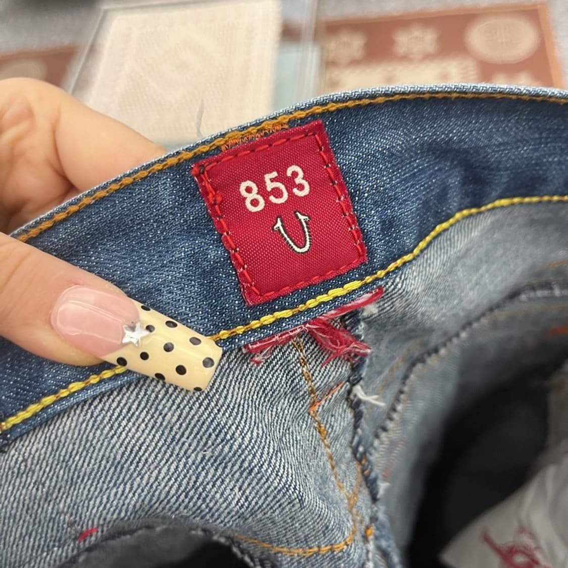 트루릴리전 835 올드스쿨 레트로 Y2K 데님팬츠 28인치 C09963 상품이미지5