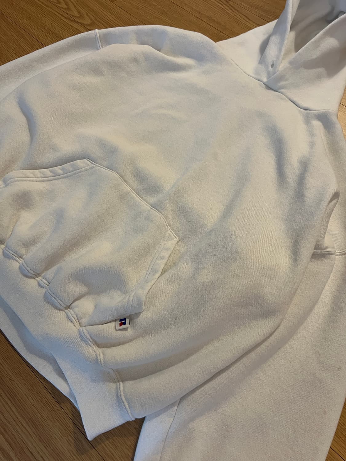 90s 러셀 빈티지 후디 화이트 XXL 상품이미지3