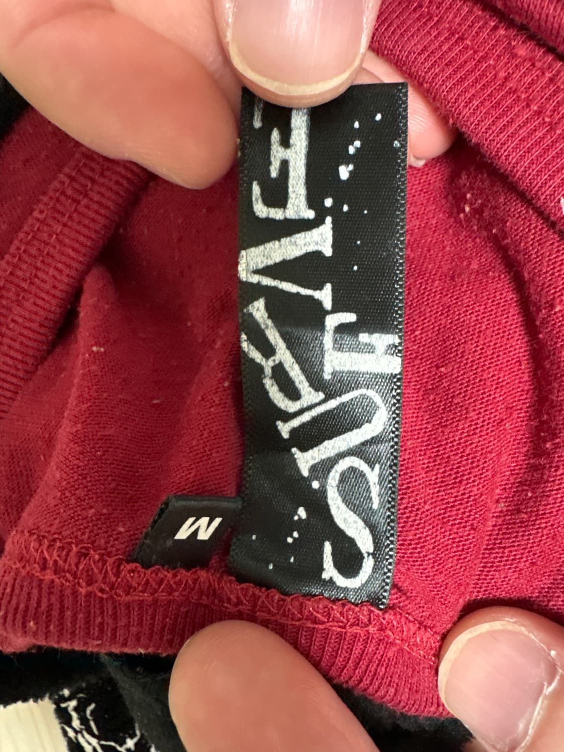 Y2K 프린팅 레이어드 벨벳 긴팔 티셔츠 상품이미지3