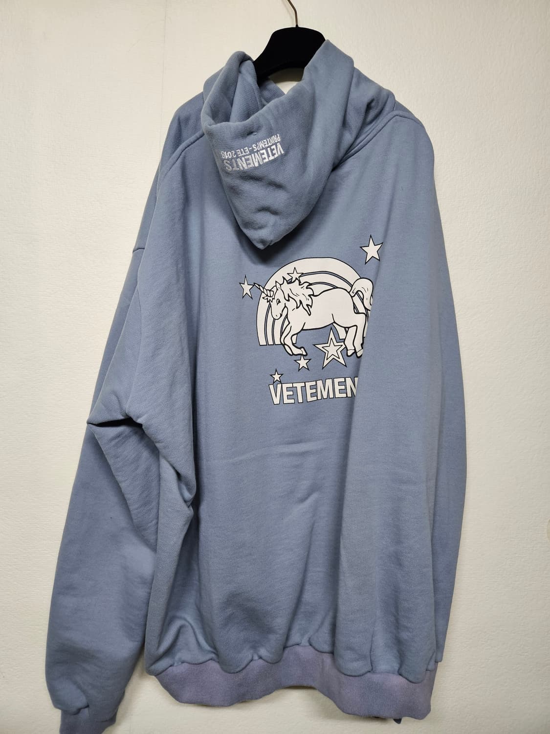 베트멍 유니콘 후드 티셔츠 og 소라색 L사이즈 상품이미지2