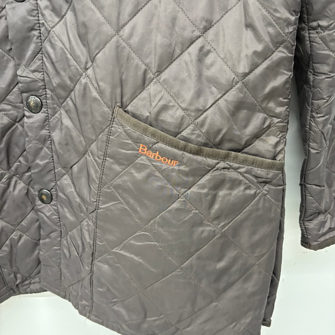 바버 브라운 퀼팅 자켓 남성L 상품이미지2